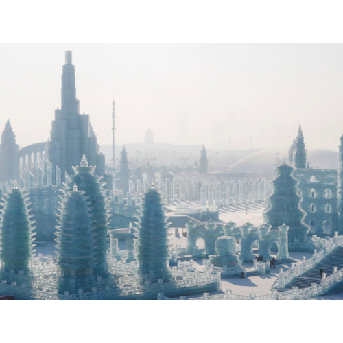 100 tác phẩm điêu khắc từ băng tuyết khiến sự kiện ở Cáp Nhĩ Tân